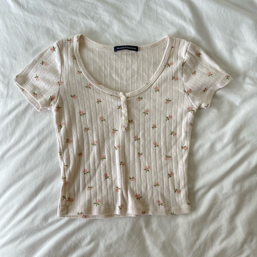 Brandy Melville Floral Top